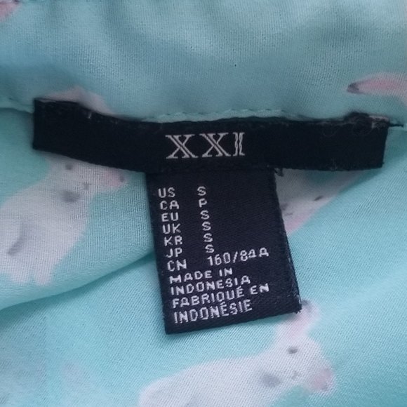 CUTE Semi Sheer Sleeveless Top with Bunnies on it - Picture 6 of 6